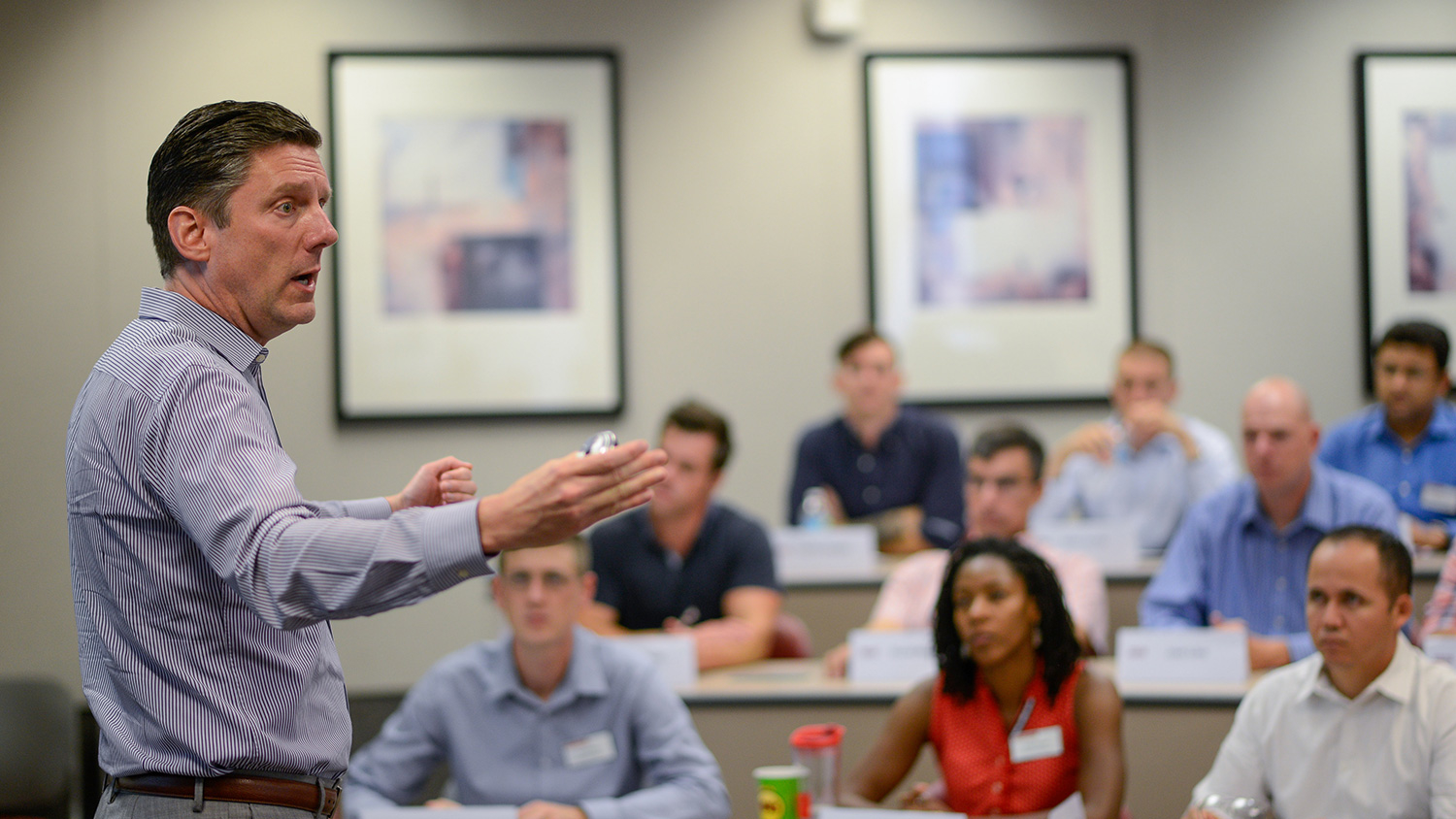 Bradley Kirkman, General (Ret.) H. Hugh Shelton Distinguished Professor, is among the Poole College faculty teaching Jenkins MBA students.