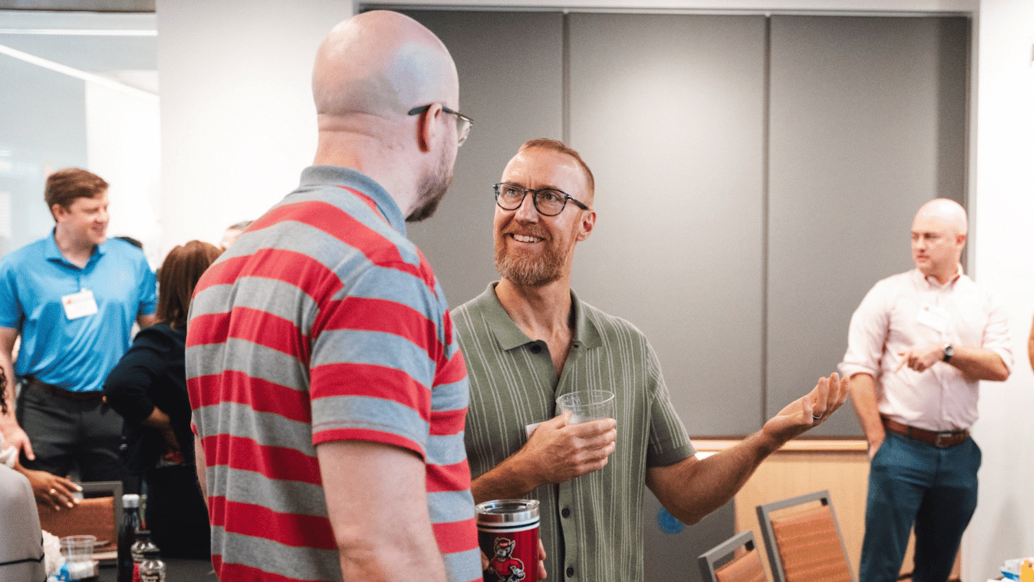 Two Jenkins MBA alumni talk.